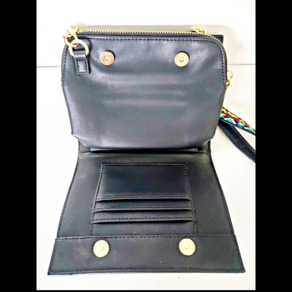 Steve Madden Black Crossbody Wallet Bag. - Picture 7 of 9